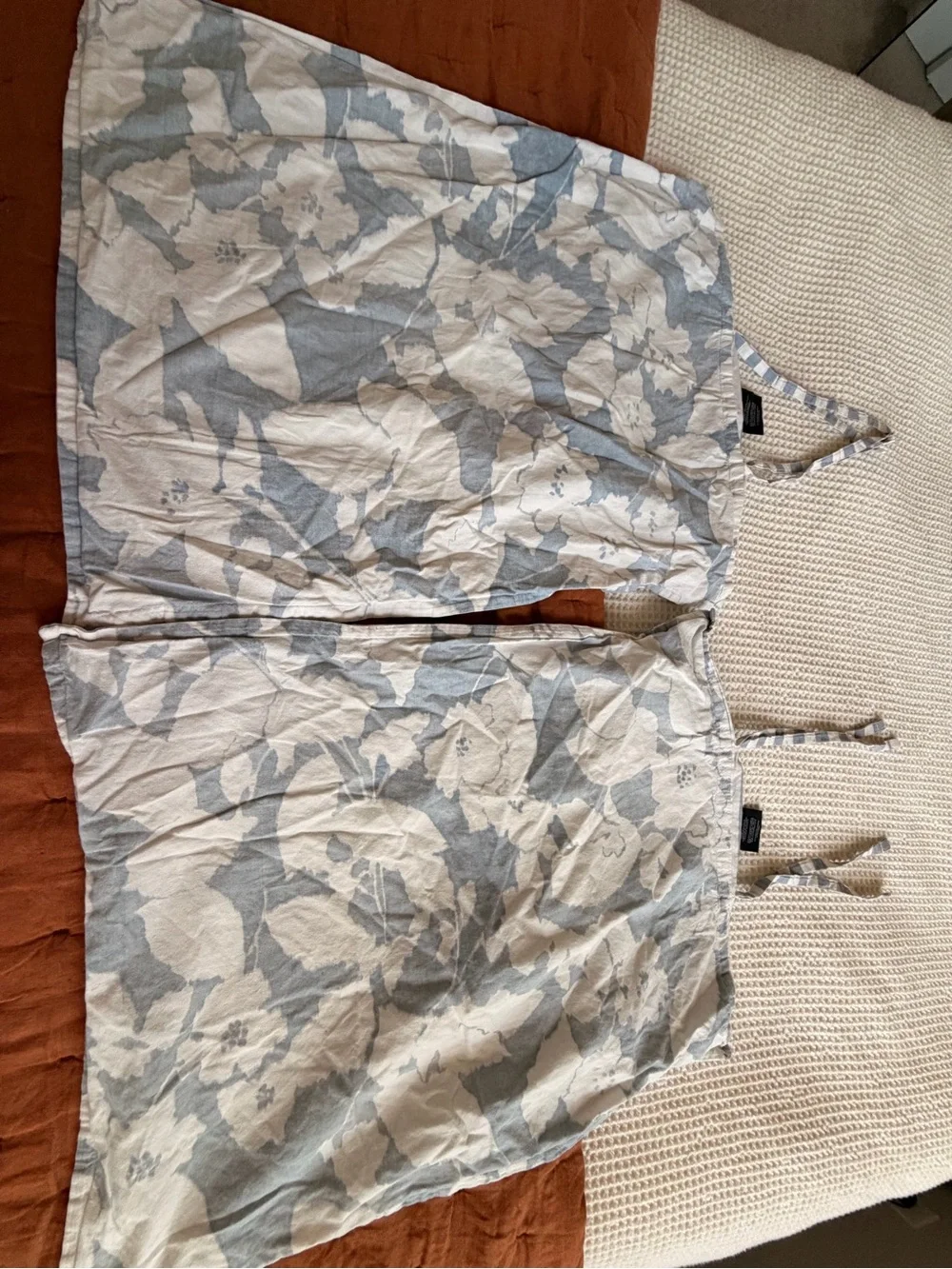 Ralph Lauren Light Blue and White Striped Pillowcases